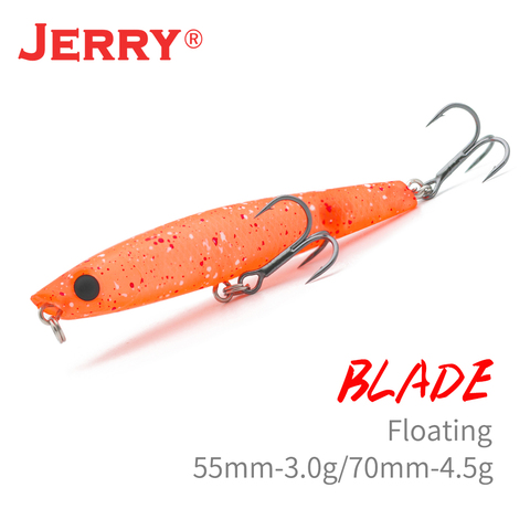 Jerry Blade ultra-léger topwater crayon leurres de pêche surface flottant collant océan plage dur appât UV couleur appât artificiel ► Photo 1/6