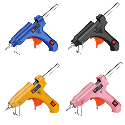 Mini pistolet à colle chaude, 40W, en Silicone, avec bâtons de 7mm à 1 à 50pcs mm ► Photo 1/5