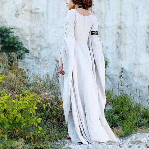 Robe gothique à manches longues pour femmes, nouvelle collection, style Renaissance, longueur au sol, Cosplay ► Photo 1/6