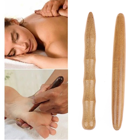 Bâton de Massage corporel en bois Spa, soulage les douleurs musculaires, outil de relaxation ► Photo 1/6