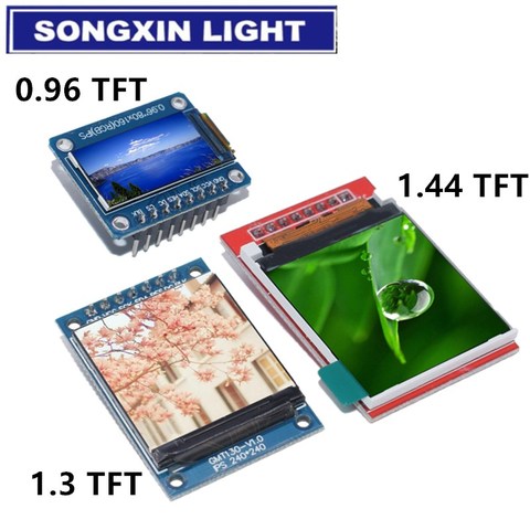 Écran TFT 0.96 / 1.3 1.44 pouces IPS 7P SPI HD 65K Module LCD couleur ST7735 lecteur IC 80*160 (non OLED) pour Arduino ► Photo 1/4