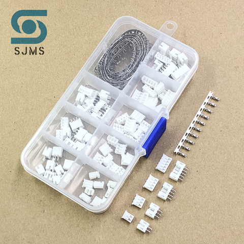 SJMS – Kit de connecteurs PH2.0, 230 pièces, 40 jeux/boîte, 2p 3p 4p 5p, broche 2.0mm, aiguille droite, adaptateur de fil en-tête de prise de Terminal ► Photo 1/6