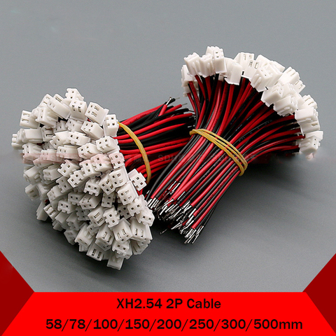 1 pièces JST XH2.54 XH 2.54mm câble connecteur 2P 20AWG 22AWG 24AWG 26AWG longueur 100mm 150mm 200mm 300mm 500mm mm câble à une extrémité ► Photo 1/3