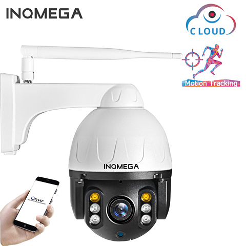 INQMEGA-caméra de surveillance dôme extérieure PTZ IP 2MP/1080P, dispositif de sécurité domestique, étanche, avec suivi automatique, système infrarouge (30M) et protocole P2P ► Photo 1/6