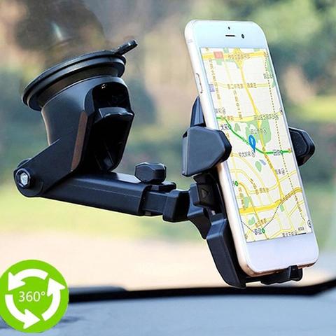 Support universel de téléphone portable pour voiture, réglable, pare-brise, pour voiture ou téléphone support ventouse ► Photo 1/6