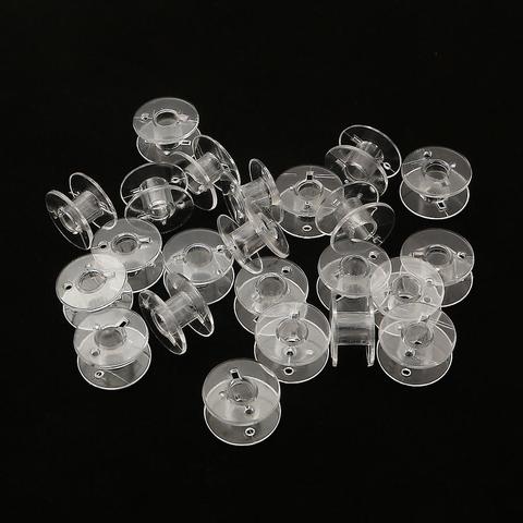 10-50 pièces Transparent Machine à coudre bobines maison en plastique vide bobine bobines outil de couture accessoires fils universels bobine ► Photo 1/4