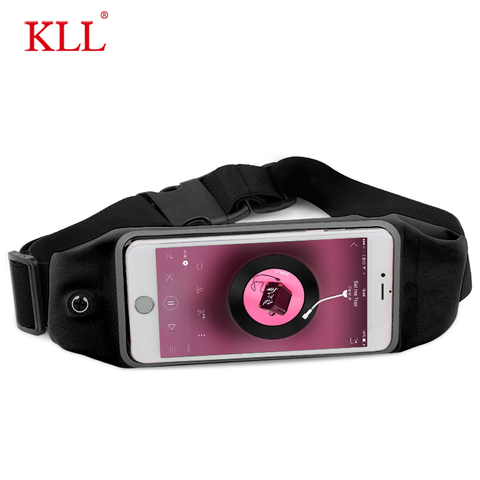 6.5 pouces sport en cours d'exécution taille sac pour iPhone Samsung Huawei extérieur Jogging ceinture étanche téléphone sac étui salle de sport taille support couverture ► Photo 1/6