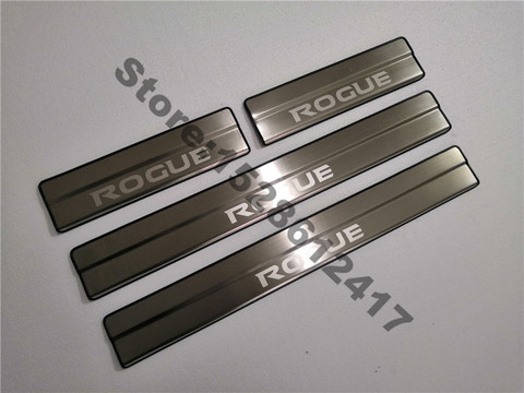 Seuil de porte en acier inoxydable, plaque de protection, pour Nissan Rogue x-trail T32, 2014 – 2022 ► Photo 1/4