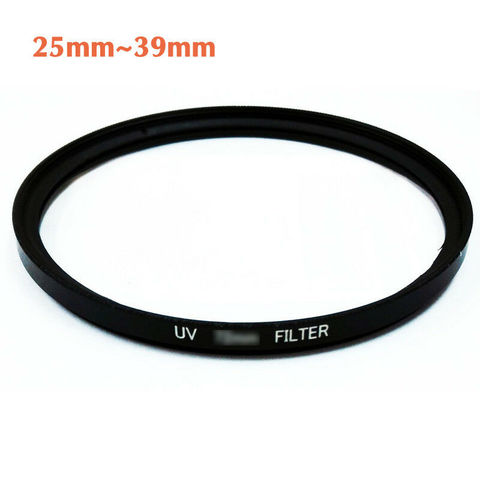 Nouveau filtre pour objectif UV 25mm 25.5mm 27mm 28mm 30mm 30.5mm 34mm 35.5mm 39mm pour objectif Fujifilm Canon Nikon Sony Pentax ► Photo 1/6