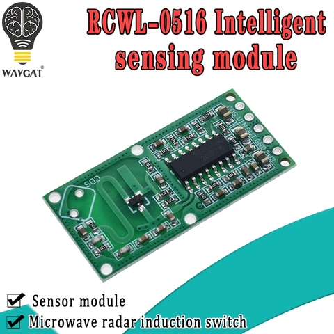 Module de capteur radar micro-ondes RCWL-0516, commutateur d'induction de corps humain, capteur Intelligent ► Photo 1/6