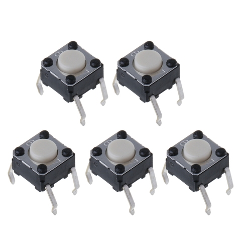 5 pièces Souris Micro-Interrupteur pour Logitech M185 M215 G300 G402 G602 M570 6x6x4.3mm ► Photo 1/6