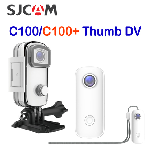 SJCAM C100 / C100Plus Mini caméra pouce 1080P30FPS / 2K30FPS H.265 12MP 2.4G WiFi 30M boîtier étanche Action Sport DV caméscope ► Photo 1/6