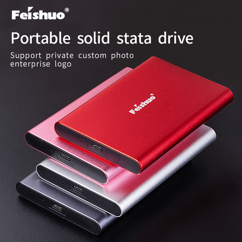 Disque dur externe SSD Portable, USB 120 Type C, disque dur de 500 go, 3.1 go, personnalisation privée, pour ordinateur Portable ► Photo 1/5
