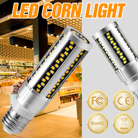 Ampoule LED épis de maïs E27, 220V, 15W 20W, 110V, haute puissance, lustre, bougie, éclairage domestique sans scintillement, pour salon ► Photo 1/1