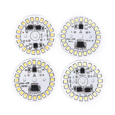 Lampe de Patch d'ampoule LED, plaque SMD, Module circulaire, plaque Source de lumière pour ampoule ► Photo 1/6