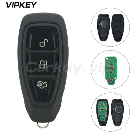 Remotekey-clé télécommande intelligente à 3 boutons, 433Mhz, 5wk50170, KR55WK48801, pour voiture Ford Focus Fiesta, Mondeo, c-max, Kuga (2011, 2012, 2013, 2014) ► Photo 1/2