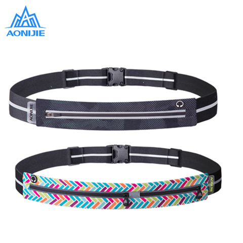 AONIJIE course taille sac numéro de course ceinture téléphone porte-bavoir Fanny Pack pour Marathon cyclisme voyage Fitness gymnase ► Photo 1/6