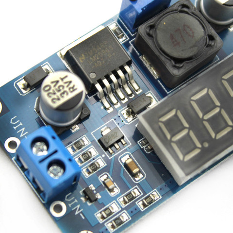 Convertisseur d'alimentation, voltmètre, Module de tension réglable, LM2596, DC 4.0 ~ 40 à 1.3-37V, LED, affichage, voltmètre ► Photo 1/3