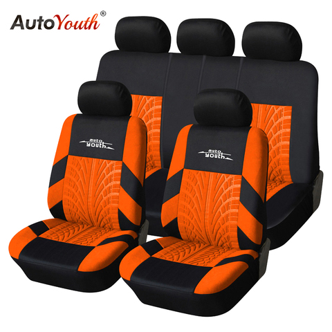 AUTOYOUTH 5 couleurs mode pneu Trace Style Protection universelle housse de siège de voiture adapté à la plupart des housses de siège de voiture intérieur de voiture ► Photo 1/6