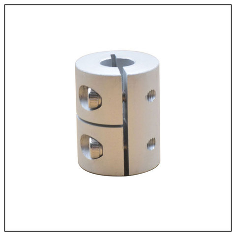 D20 L20 trou minimum 2mm maximum 8mm, tige de couplage rigide, section de coupleur d'arbre, moteur pas à pas cnc, vis de machine à découper ► Photo 1/6