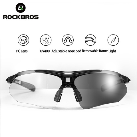 ROCKBROS – lunettes de soleil photochromiques pour vélo, légères, monture pour myopie, vtt, UV400, accessoires de cyclisme ► Photo 1/6