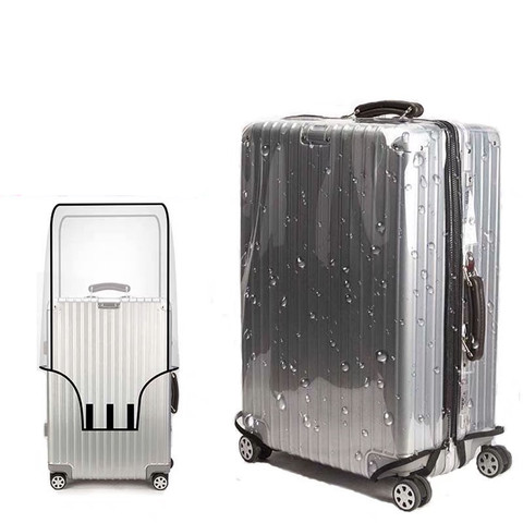 Housse de bagage à roulettes en PVC Transparent, imperméable, anti-poussière, accessoires de voyage ► Photo 1/6