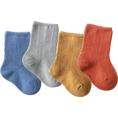 3 paires bébé fille garçon chaussettes enfant en bas âge coton bébé hiver vêtements accessoires couleur Pure coton peigné bébé chaussettes pour l'automne 2022 ► Photo 1/6