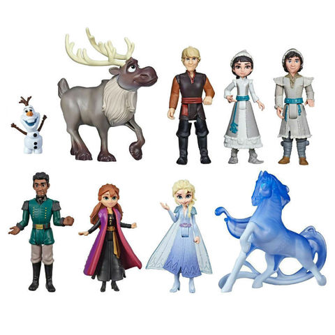 Jouets disney reine elsa, reine des neiges, Anna, ensemble de figurines d'action, cheval d'eau, renne, poupée, décoration, jouet à main, cadeau pour enfants ► Photo 1/1