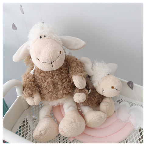 25-35cm loup brun peluche mouton dans la peau de loup en peluche, bébé enfants poupée cadeau livraison gratuite poupée de peau de loup désigné sous le nom de loup ► Photo 1/4