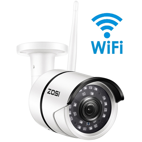 ZOSI 1080P Wifi IP caméra 2.0MP HD extérieur résistant aux intempéries infrarouge Vision nocturne sécurité vidéo Surveillance caméra ► Photo 1/6