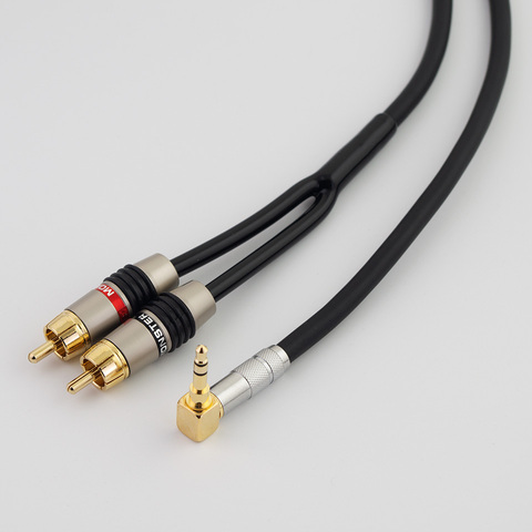 Câble RCA HiFi stéréo 2RCA à 3.5mm câble Audio AUX RCA Jack 3.5 Y répartiteur pour amplificateurs Audio Home cinéma câble RCA ► Photo 1/5