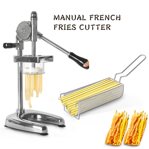 Machine à presser les frites très longues, outil de processeur manuel, Extrusion de pommes de terre frites, purée de pommes de terre, frites ► Photo 1/6