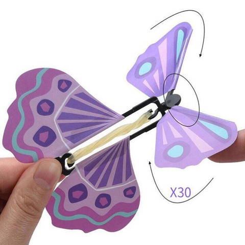 110x110mm magie volant jouets Transformation mouche papillon accessoires tours changement main drôle blague mystique Science nouveauté enfants ► Photo 1/6