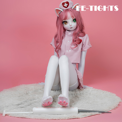 Leggings de Cosplay Lolita en velours pour filles, chaussettes longues et hautes 60CM, Kawaii, patte de chat 3D, griffe de chat ► Photo 1/6