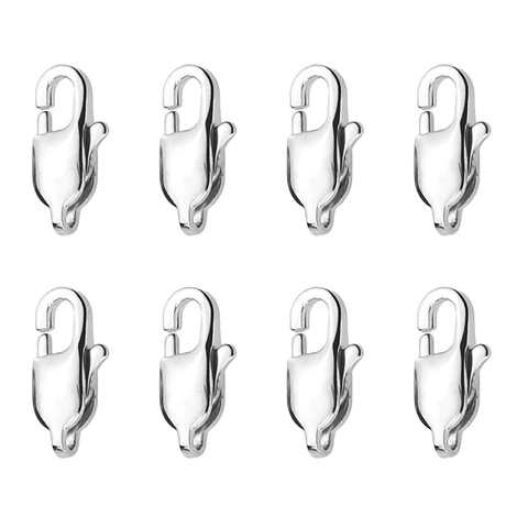 Fermoirs à homard en acier inoxydable, polissage de haute qualité, connecteurs pour colliers, Bracelet, création de bijoux, 10 pièces ► Photo 1/6