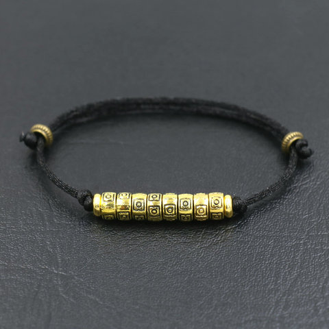 Bracelets tressés faits à la main bouddhistes tibétains pour hommes et femmes, porte-bonheur, corde rouge noir, fil, Reiki, amulette Chakra, bijoux bouddha ► Photo 1/6