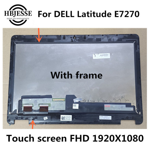 Écran tactile LCD pour DELL Latitude E7270, 12.5x1920, assemblage d'origine, 1080 pouces, LTN125HL06 LP125WF1 SP G4 /G1/G2/G3 FHD, fonctionne bien ► Photo 1/1