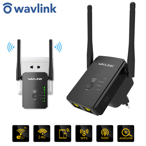 Wavlink Sans Fil Wifi Répéteur 300 mbps Sans Fil Universel Routeur Avec 2dBi AP Routeur Mode Répéteur Wifi Signal Booster Amplificateur ► Photo 1/6