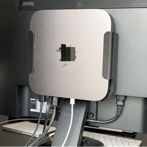 Support mural pour Apple Mac Mini 2022, ordinateur monté à l'arrière, accessoires de support de bureau, vis gratuites permettant de gagner de l'espace, impression 3D ► Photo 1/6