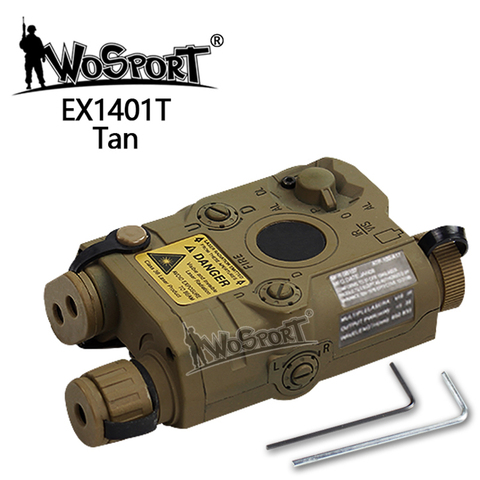 Wosport – boîte à piles pour casque airsoft, étui pour batterie tactique, boîtier pour aventure sur le terrain, boîte couverte complète pour batterie de sport bk EX1401, PEQ15 ► Photo 1/6