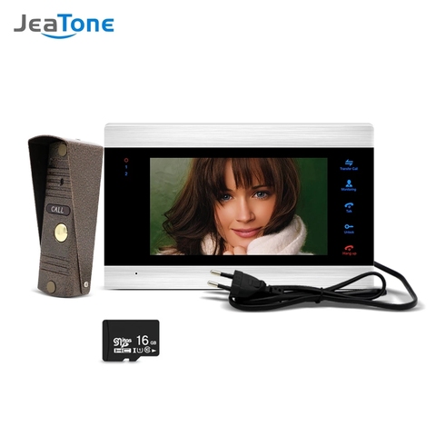 Jeatone – système d'interphone vidéo avec moniteur 7 pouces 1200TVL, sonnette, caméra, pour maison, expédition depuis la russie, détection de mouvement, contrôle d'accès ► Photo 1/6