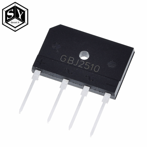 Grand IT 5 pièces 25A 1000V diode pont redresseur gbj2510 ZIP en Stock ► Photo 1/5