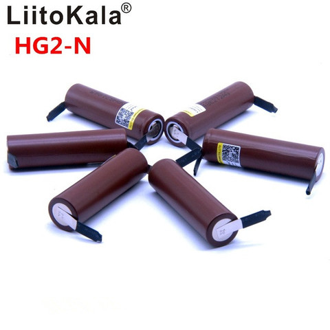 2022 8 pièces Liitokala nouveau HG2 18650 3000mAh batterie 18650HG2 3.6V décharge 30A, batteries dédiées + bricolage Nickel ► Photo 1/6