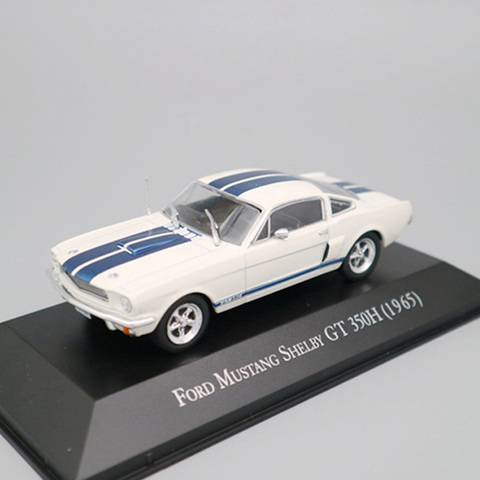 IXO Altaya-voitures Ford Mustang Shelby GT 350H 1965, échelle 1:43, en alliage moulé, blanc pour modèles jouets, Collection en édition limitée ► Photo 1/6