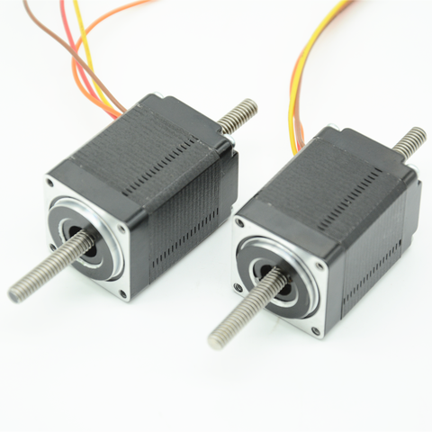 Moteur pas à pas non captif NEMA11 avec vis sans fin Tr5 * 2 de 87mm ► Photo 1/5