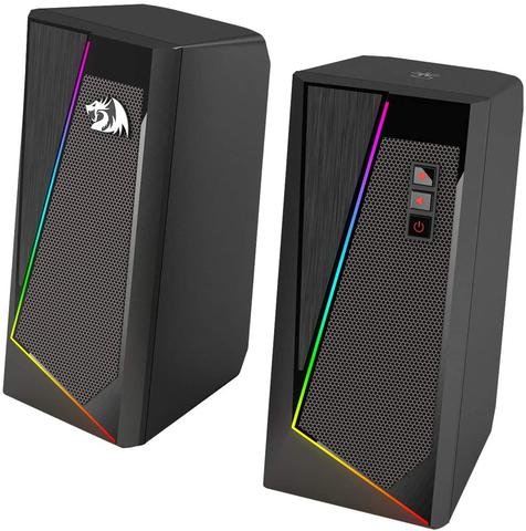 Redragon – enceinte de bureau GS520, haut-parleur stéréo à 2.0 canaux, basses améliorées, câble alimenté par USB de 3.5mm ► Photo 1/6