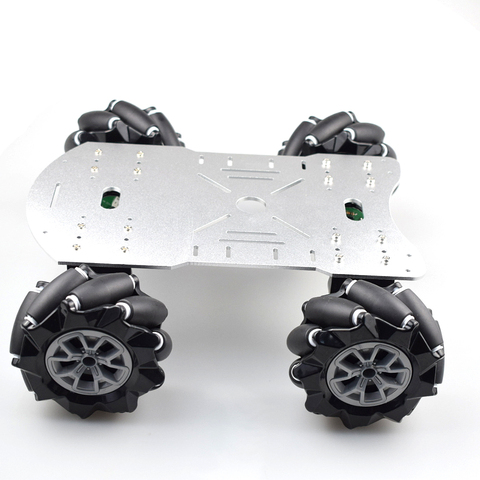 Kit de châssis de voiture Robot à roue Mecanum 4wd 96mm avec moteur d'encodeur DC 12V pour Arduino Raspberry Pi, jouet STEM DIY ► Photo 1/1