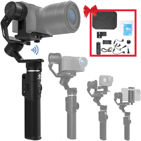 Stabilisateur de cardan Feiyu G6 MAX 3 axes utilisé pour caméras sans miroir/Smartphone/caméras d'action/caméras de poche, charge utile maximale 2.65LB ► Photo 1/6
