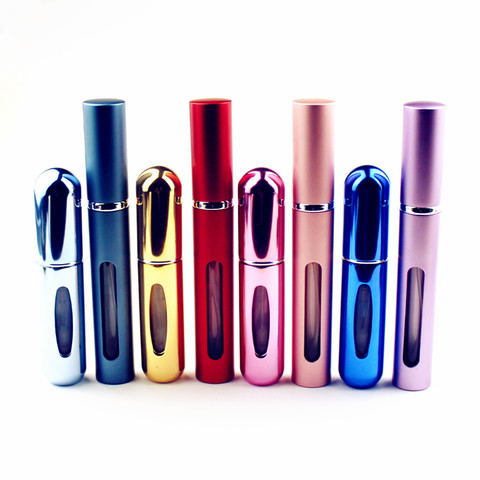 Mini vaporisateur de parfum en métal de qualité supérieure, 5ml, atomiseur rechargeable en aluminium, taille de voyage, 1 pièce ► Photo 1/6