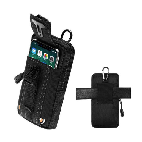 Groupe universel Vertical armée ventilateur sport taille ceinture sac portefeuille téléphone portable pochette étui poche Nylon Oxford téléphone portable sac ► Photo 1/6